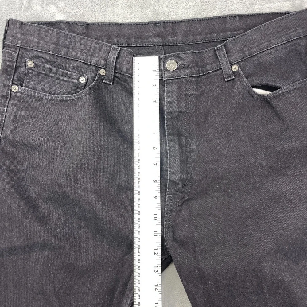 Levi's 514 Jeans Mens 40x30 (40x27) Black Denim Red Tab Straight Leg Streetwear‎